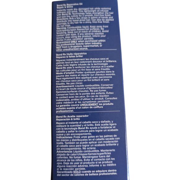 Paul Mitchell Bond RX Reparative Oil Repair & Shine 0.85 oz NEW IN BOX - Picture 5 of 6